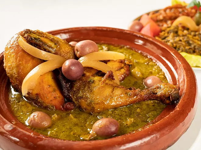 Chicken in Moroccan Style (Mhamer)