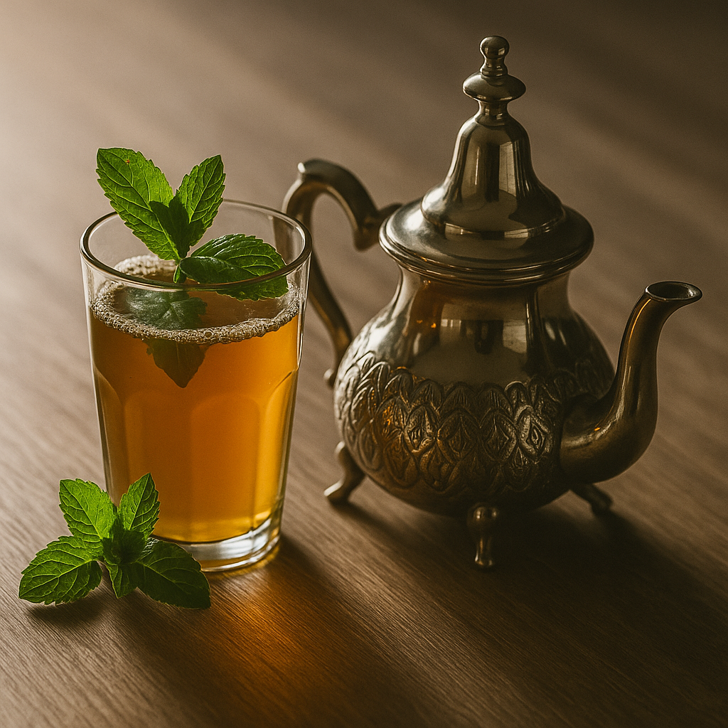 Kop Marokkaanse muntthee